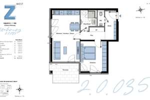 Freundliche 2-Zimmer Neubauwohnung mit Terrasse in Laim – Wilhelm-Riehl-Straße 00, 80687 Friedenheim, München – Vorschaubild 10