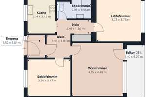 3-Zimmer-Wohnung mit Südbalkon & Fahrstuhl – Erbpacht bis 2035 – Die vollständige Adresse der Immobilie erhältst du vom Anbieter., 30419 Ledeburg, Hannover – Vorschaubild 12