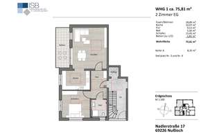 Barrierefreie 2-/3-ZKB im EG mit Balkon + 2 STP – Nadlerstraße 17, 69226 Nußloch – Vorschaubild 3