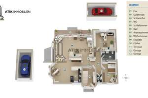 ATIK: Exklusives Ein- bis Zweifamilienhaus auf großem Eck-Grundstück mit möglicher Einliegerwohnung – Die vollständige Adresse der Immobilie erhältst du vom Anbieter., 69181 Leimen – Vorschaubild 54