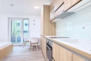 Vollmöbliertes und modernes 1-Zimmer-Appartment mit Balkon