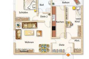 Top-Lage! Bezugsfreie 3-Zi.-Wohnung am Westfalenpark & Stellplatz – Sckellstraße 4, 44141 Westfalendamm, Dortmund – Vorschaubild 4