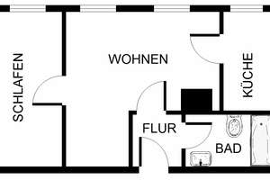 Wer will mich!? Praktische 1,5 -Zimmer-Wohnung – Nonnstr. 21, 53119 Nordstadt, Bonn – Vorschaubild 3