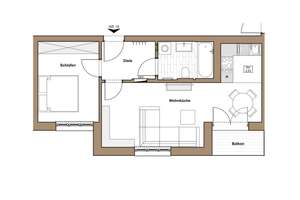 Energiesparhaus-Moderne 2 Zimmer Wohnung mit Balkon – Rankestraße 32a-d, 1139 Kaditz, Dresden – Vorschaubild 2