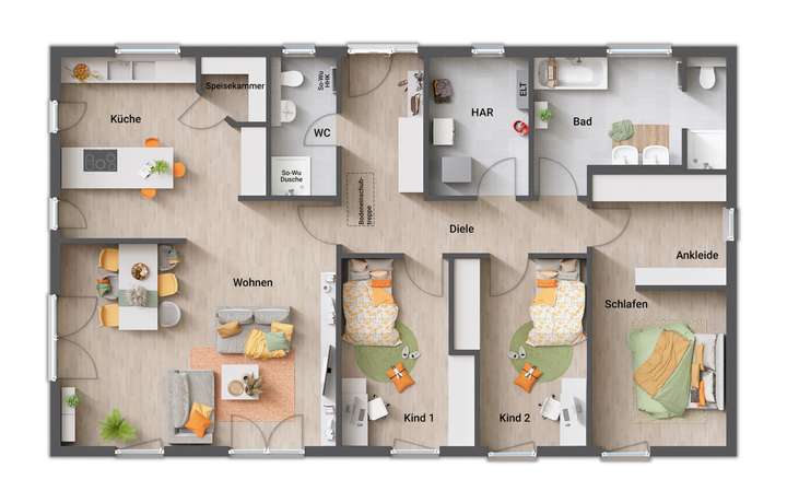 Bungalow-131-Grundriss