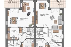LETZTE DHH - Bestseller*Geräumige Doppelhaushälfte* 4 Zimmer plus Dachstudio*! 65 – Julius-Frank-Str. 65, 28865 Lilienthal – Vorschaubild 4