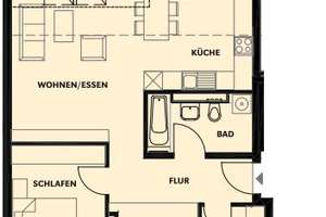 3-Zimmer Dachterrassen Wohnung in absolut ruhiger Lage! – Uhuweg 7, 70499 Wolfbusch, Stuttgart – Vorschaubild 2