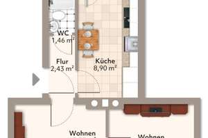 Freundlich helle 2-Raum-Wohnung für junge Pärchen! – Lauestraße 7, 39124 Neue Neustadt, Magdeburg – Vorschaubild 10
