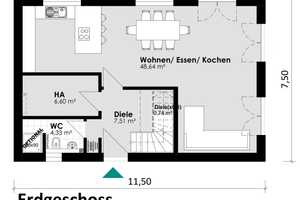 Sasel - Exklusive KfW55 Neubau - Villa mit Wärmepumpe in Toplage – Hamburg – Vorschaubild 2