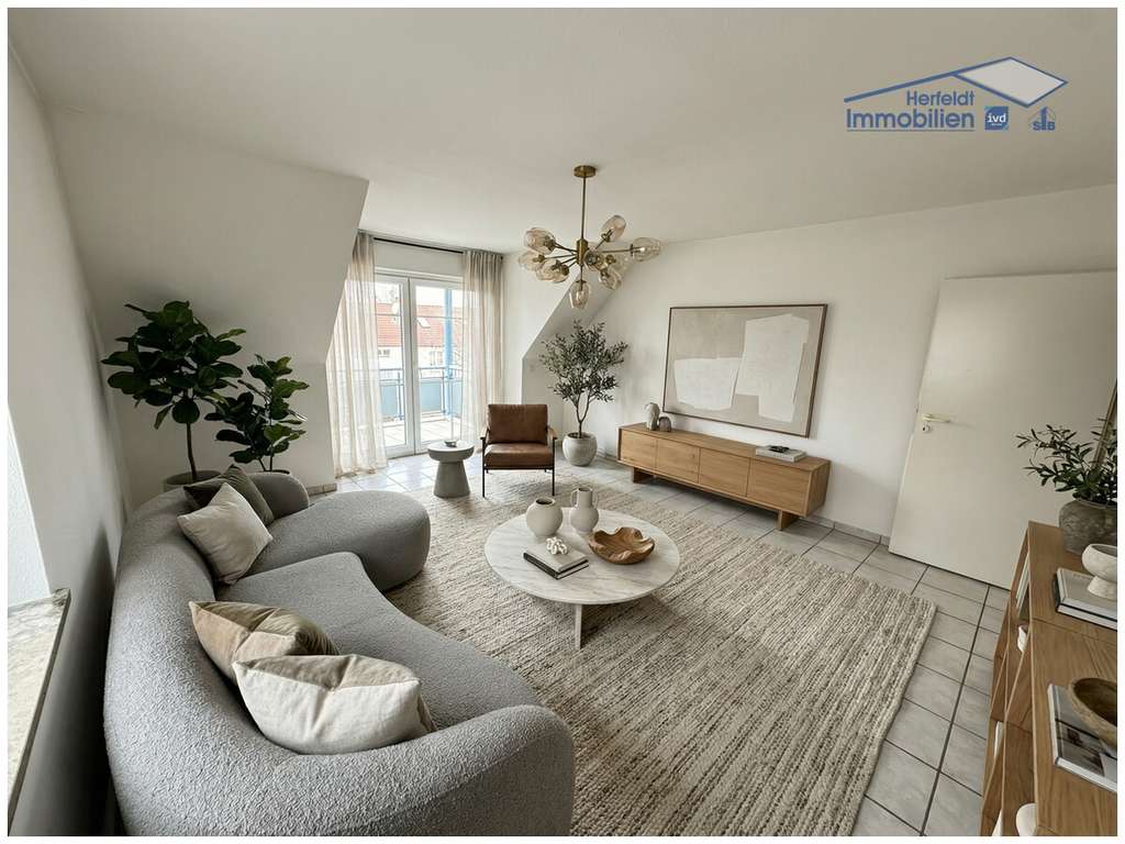 Immobilie in Kissing - Renovierte 3-Zimmer-Maisonette in ruhiger Lage mit Balkon & 2 TG-Stellplätzen - sofort bezugsfrei - Bild 2