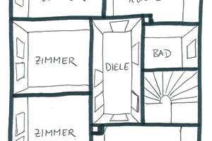 Helle und ruhige 4 Zimmer Wohnung mit Einbauküche in Stuttgart