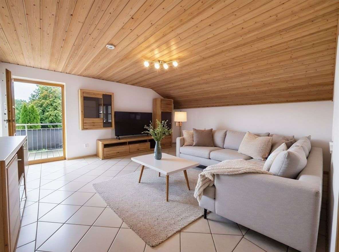 Immobilie in Teising - Wohnen mit Gartenidylle & Bachlauf – 3-Zimmer-Wohnung mit Charme, Kamin & PV-Anlage - Bild 1