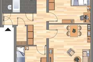 3-Zimmer-Wohnung in Hagen Boele – Wilhelm-Leuschner-Straße 6, 58099 Boele, Hagen – Vorschaubild 2