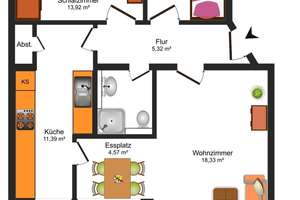 **RENOVIERTE BALKONWOHNUNG MIT EINBAUKÜCHE IN BRAUNSCHWEIG-WESTSTADT** – Die vollständige Adresse der Immobilie erhältst du vom Anbieter., 38120 Weststadt, Braunschweig – Vorschaubild 12