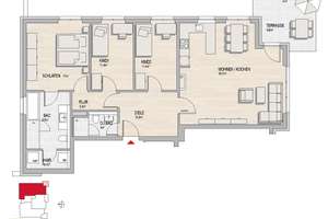 4 Zimmer Erdgeschoss Wohnung mit Terrasse – Carl-Bender-Straße 12, 65197 Dotzheim, Wiesbaden – Vorschaubild 7