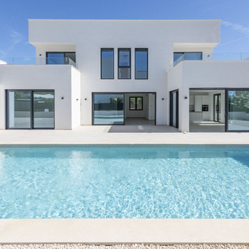 Luxusvilla in Sa Rapita mit schönem Poolblick in ruhiger Lage, nahe dem Strand Es Trenc