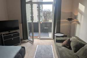 Schicke, helle, möblierte 1-Zimmer Wohnung mit Balkon in München-Schwabing – Leopoldstraße 206, 80804 Neufreimann, München – Vorschaubild 3