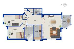 Schönes Blankenese - 3-Zimmer-Wohnung mit sonnigem Balkon und TG-Stellplatz in exzellenter Lage – Die vollständige Adresse der Immobilie erhältst du vom Anbieter., 22587 Blankenese, Hamburg – Vorschaubild 20