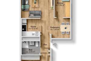 Gemütliche 3 Raum Wohnung in 1.Etage – Paul-Bertz-Straße 165, 9120 Helbersdorf, Chemnitz – Vorschaubild 10