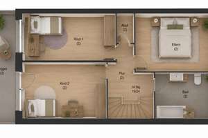 Großzügige 125 m² Maisonette im Bauhausstil - Loggia mit Weitblick - bezugsfrei ab sofort – Die vollständige Adresse der Immobilie erhältst du vom Anbieter., 52080 Eilendorf, Aachen – Vorschaubild 10