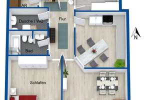 Moderne 3 Zimmer Wohnung mit Stellplatz im Herzen von Fürth! – Die vollständige Adresse der Immobilie erhältst du vom Anbieter., 90762 Altstadt, Innenstadt, Fürth – Vorschaubild 15