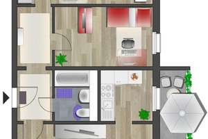 Modernisierte 3-Raum-Wohnung mit Balkon – Ludwig-Kühn-Str. 9, 9123 Markersdorf, Chemnitz – Vorschaubild 3