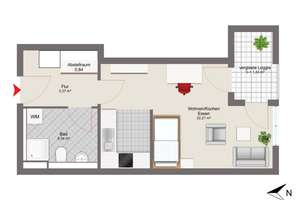 THE GRAND - Befristet vermietete 1-Zimmer-Wohnung mit Loggia – Die vollständige Adresse der Immobilie erhältst du vom Anbieter., 81677 Parkstadt, München – Vorschaubild 10