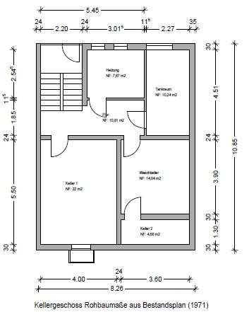Grundriss Keller