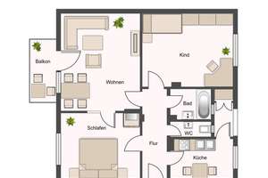 Attraktiv gelegene 3-Zimmer-Wohnung mit Süd-Balkon und Einzelgarage – Die vollständige Adresse der Immobilie erhältst du vom Anbieter., 70180 Lehen, Stuttgart – Vorschaubild 9