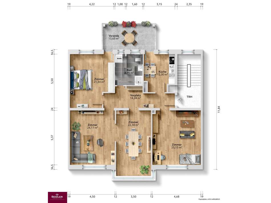 Illustrierter Grundriss inkl. 