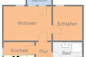 2 Zimmerwohnung mit Balkon in Altchemnitz – Die vollständige Adresse der Immobilie erhältst du vom Anbieter., 9125 Altchemnitz, Chemnitz – Vorschaubild 2