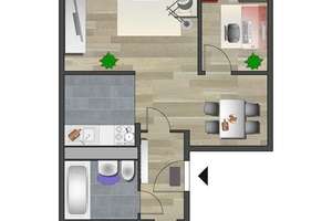 Möblierte 3-Raum-Wohnung mit Balkon – Leipziger Str. 140f, 9114 Borna-Heinersdorf, Chemnitz – Vorschaubild 6