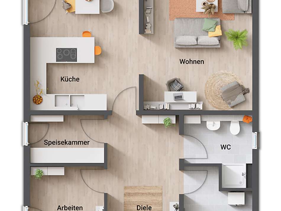 Beispiel EG Staffelgeschoss 2