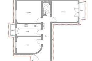 Erstbezug nach Renovierung: Helle 3-Zimmer-Wohnung in ruhiger Lage Schwabing – 80801 Neuschwabing, München – Vorschaubild 4