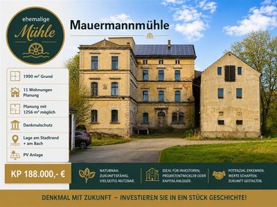 Historische Mühle I Denkmal I Naturnah I Wohnen & Arbeiten