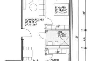 Barrierefreie 3-Zi. Wohnung Nürnberg - Nähe U-Bahn Maximilianstraße / Wohnung mieten – Die vollständige Adresse der Immobilie erhältst du vom Anbieter., 90429 Eberhardshof, Nürnberg – Vorschaubild 10