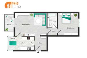Sonnige freiwerdende 2-Zimmer-Wohnung in Dresden Pieschen – Die vollständige Adresse der Immobilie erhältst du vom Anbieter., 1127 Pieschen-Süd, Dresden – Vorschaubild 13