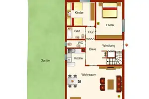 SCHÖNES REIHENENDHAUS MIT TRAUMHAFTEM GARTEN + TERRASSE UND GARAGE – Heilbronn (Kreis) – Vorschaubild 21