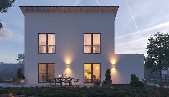 Bild von Klare Linien und optimale Raumplanung - Einfamilienhaus mit modernem Pultdach