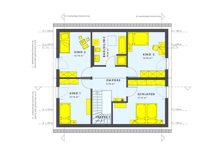 Grundriss Dachgeschoss DN38-4-