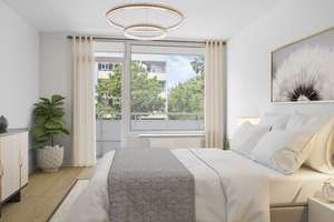 ROGERS: Helle Wohnung mit perfektem Grundriss und Westbalkon in ruhiger Lage – Die vollständige Adresse der Immobilie erhältst du vom Anbieter., 81825 Josephsburg, München – Vorschaubild 2
