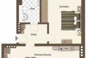 Moderne 2-Zimmer-Wohnung mit Fußbodenheizung – Eupener Str. 54, 27576 Bremerhaven – Vorschaubild 12