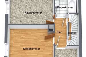 charmante DHH, 4,5 Zi., großer Garten, Carport ruhige rückwärtige Lage direkt am Römerkastell – Am Römerkastell 53, 70376 Hallschlag, Stuttgart – Vorschaubild 3