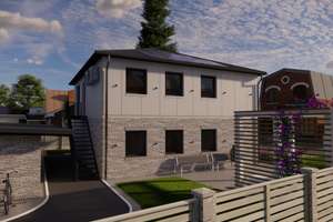 Moderne Stadtvilla – KfW 40 NH, Photovoltaik & Wärmepumpe – Ein- oder Zweifamilienhaus möglich – Osterloh 1, 23569 Hohn – Vorschaubild 5