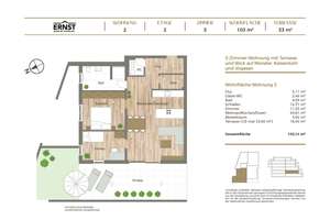 3-Zimmer-Wohnung mit Terrasse und Blick auf Münster, Kaiserstuhl und Vogesen – 79104 Herdern-Süd, Freiburg im Breisgau – Vorschaubild 6