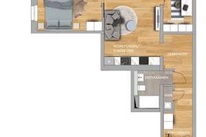 Wohnung mit Weitblick *  helle 3 Zimmer im DG * Balkon * Parkett * TG * EBK – Straße der Nationen 82, 9111 Zentrum, Chemnitz – Vorschaubild 9