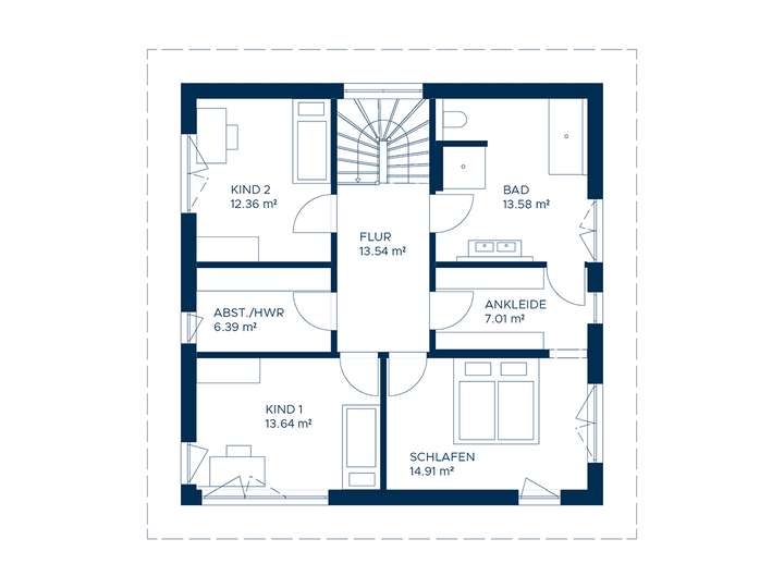 Stadtville Grundriss OG