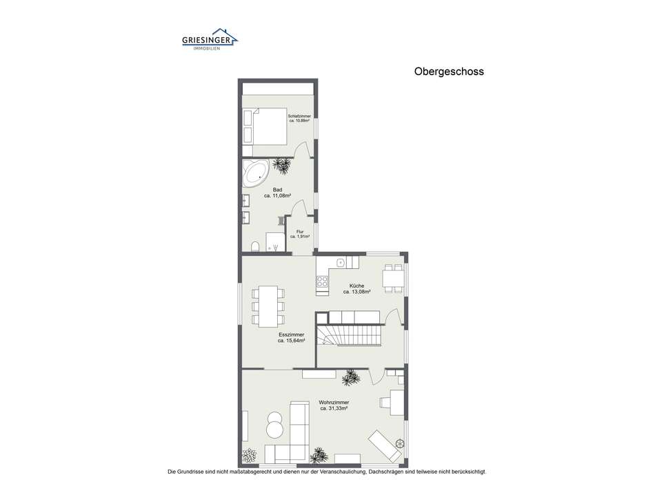 Obergeschoss - 2D Grundriss