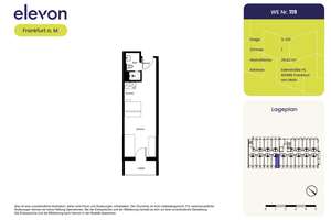 Studenten aufgepasst! Möbliertes 1-Zimmer-Apartment mit Einbauküche und Loggia – 60486 Bockenheim, Frankfurt am Main – Vorschaubild 8