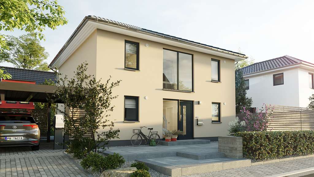 Immobilie in Krostitz - Exklusive Stadtvilla bei Leipzig | 182 m² Einfamilienhaus mit 91 m² Hobbykeller | Neubau mit Grundst - Bild 2